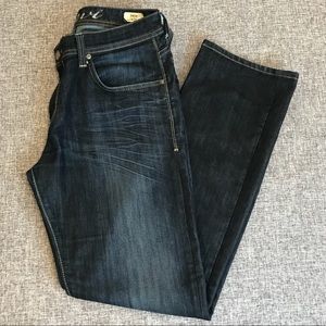 Men’s Mavi Zach Low Rise Easy Straight Leg Dark Wash Denim 33/32